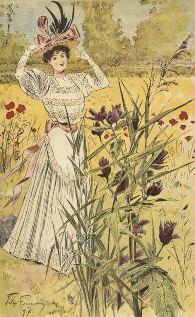 Fashion Plate, in the Countryside, Illustration from 